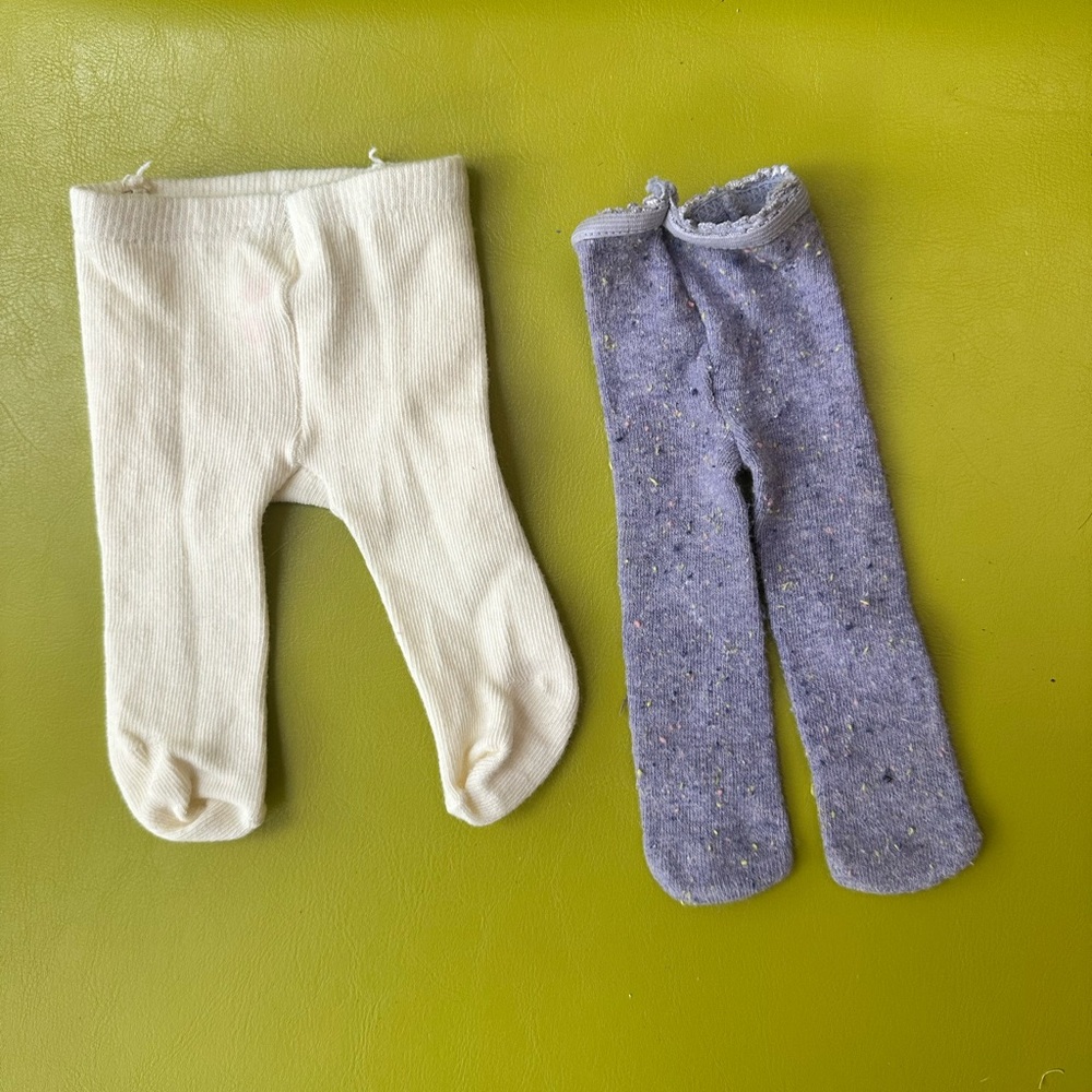 Two pairs of American Girl Bitty Baby Tights